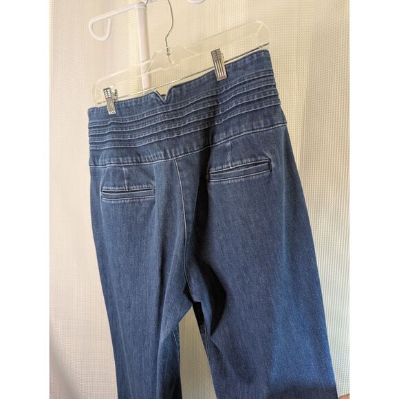 Ryegrass High Waisted Balloon Jeans Pleated Dark Wash Sz. 12 Ankle Length (N06) - Picture 5 of 8